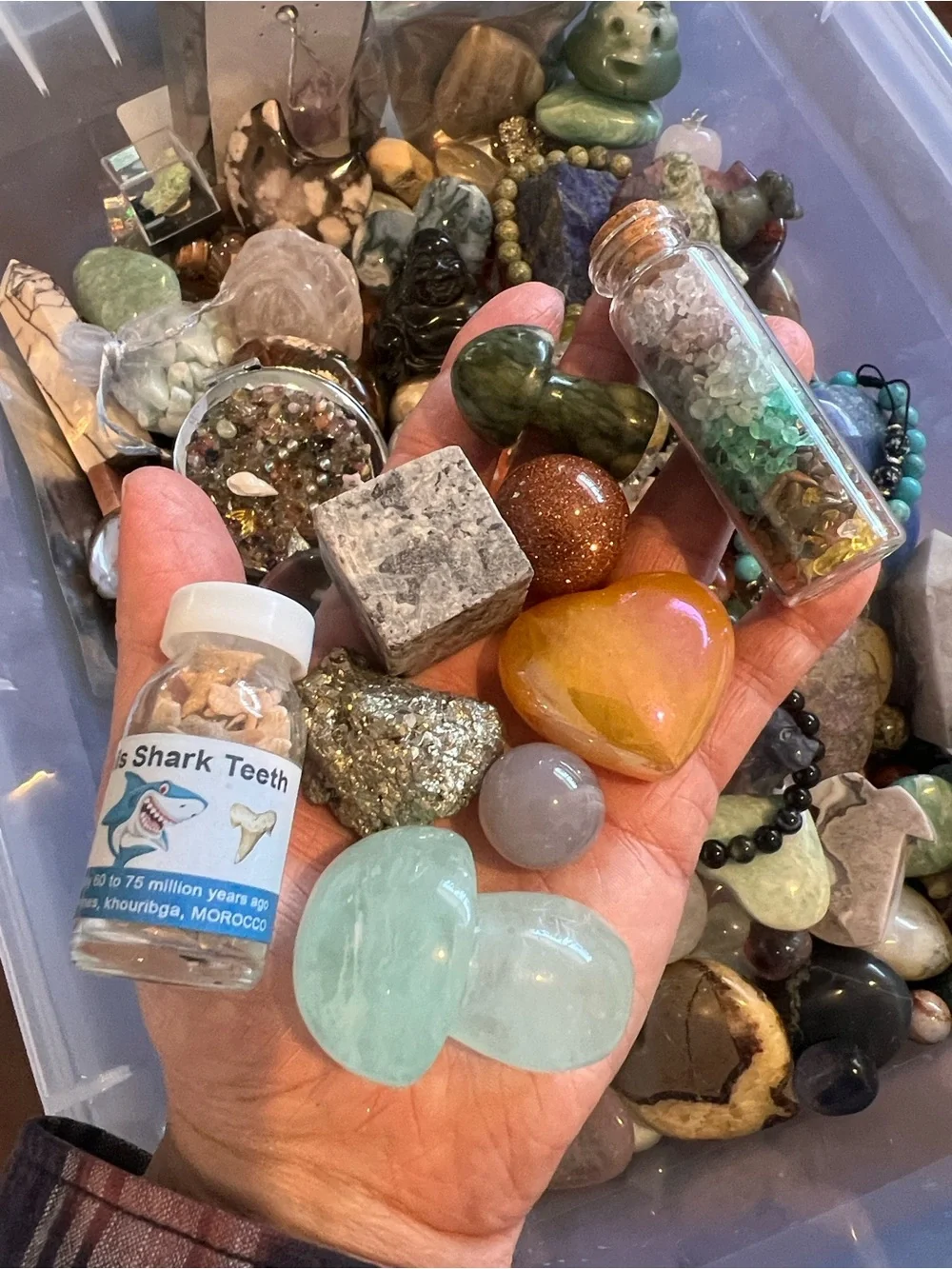 Huge Mystery Crystal Gemstone At Least a 1/2 pound Scoop NWOT